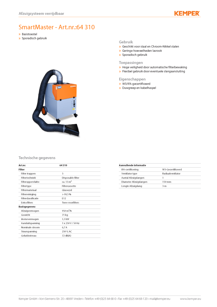 Smartmaster Datasheet