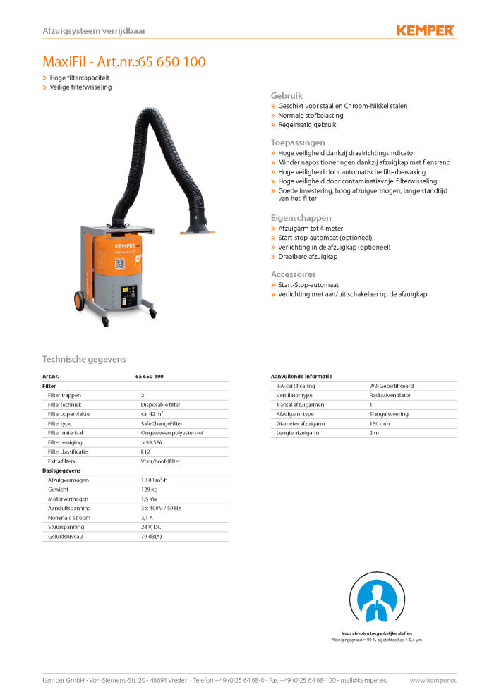 MaxiFil Lasrookfilter Datasheet