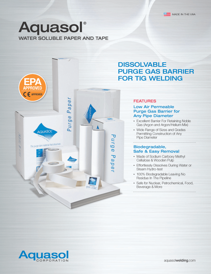 Wateroplosbaar zuiveringspapier en tape