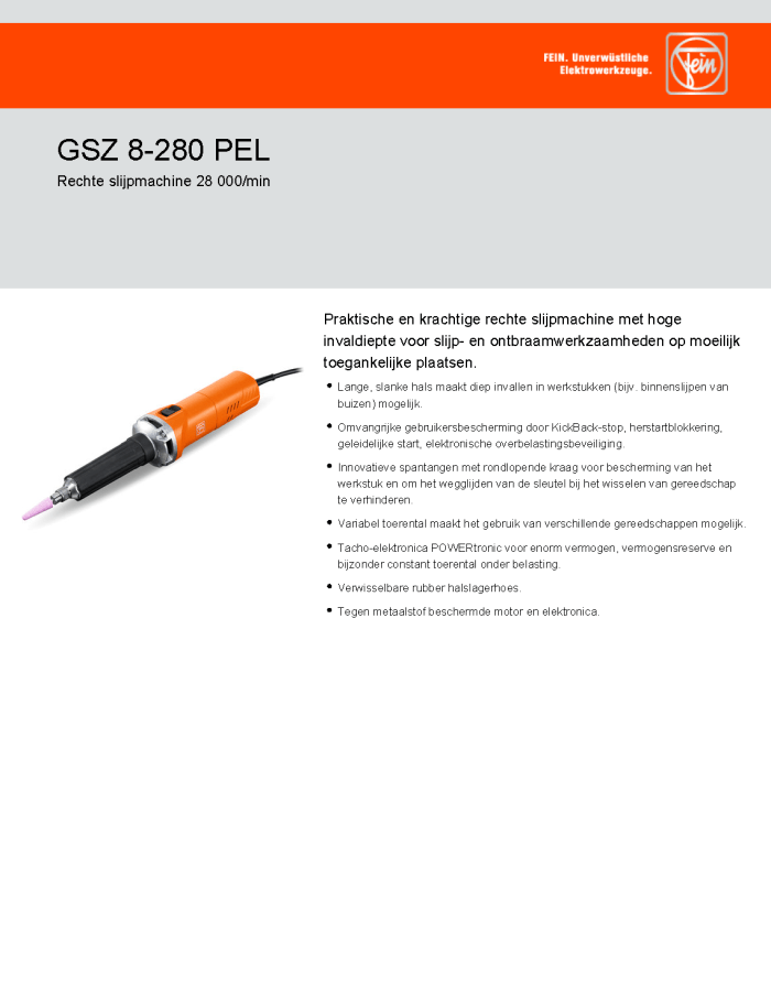 GSZ 8-280 PEL Datasheet