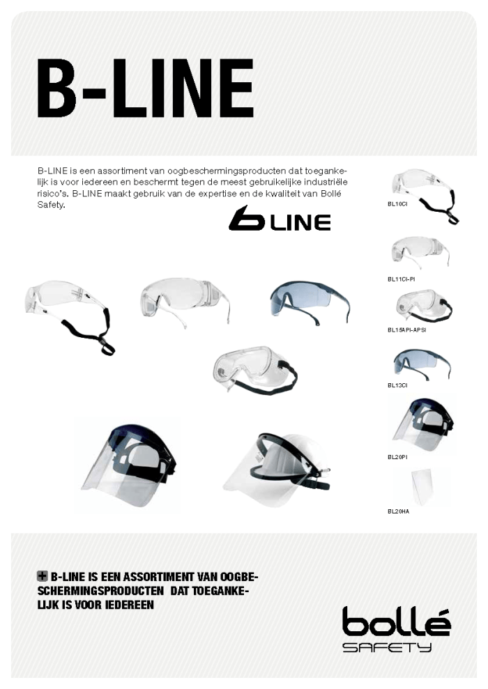 BOLLÉ Safety B-LINE Datasheet