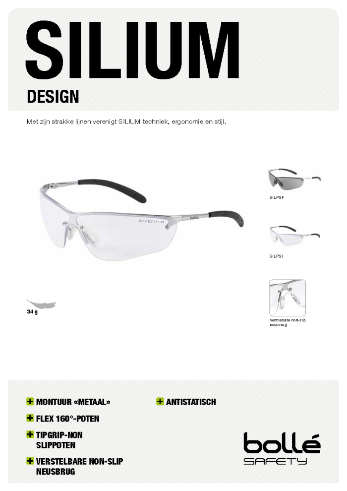 BOLLÉ Safety SILIUM Datasheet