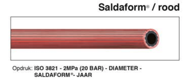 Saldaform / rood geribd