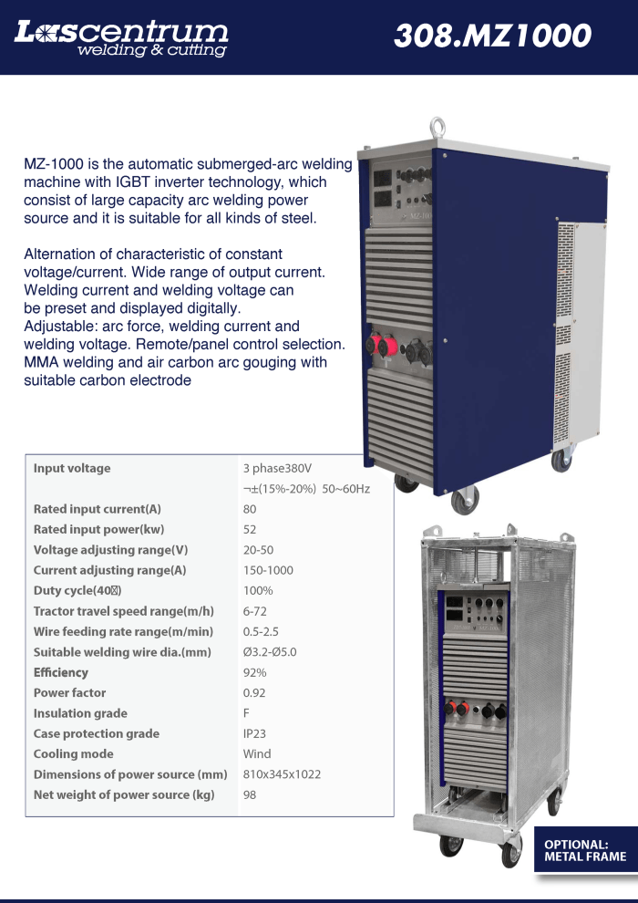 MZ 1000 Datasheet