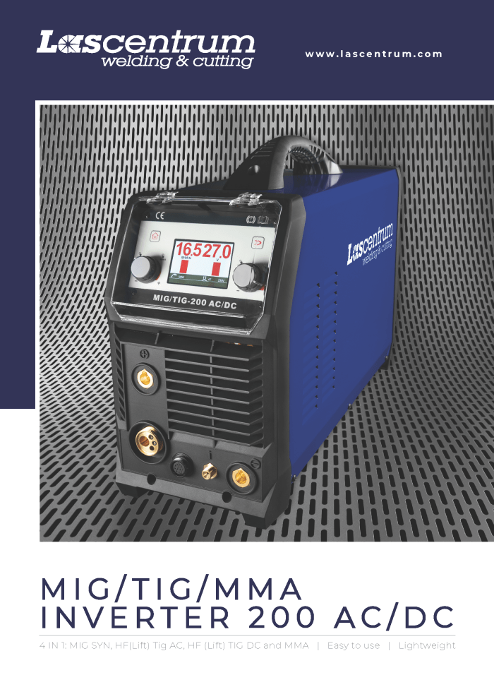 MIG/TIG/MMA INVERTER 200 AC/DC