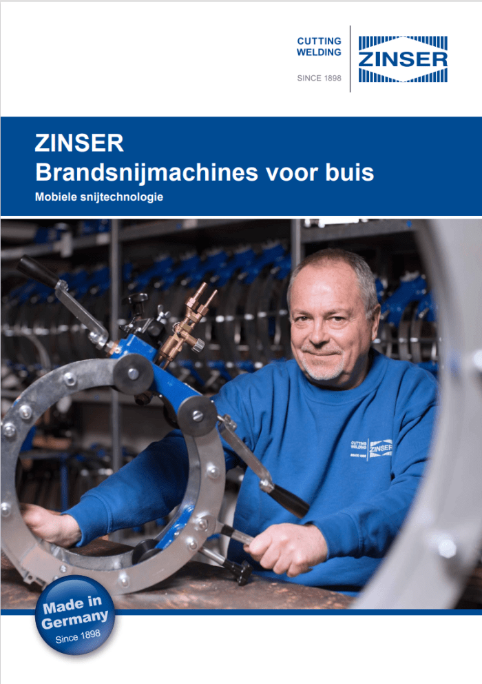 ZINSER Brandsnijmachines voor buis RSV datasheet