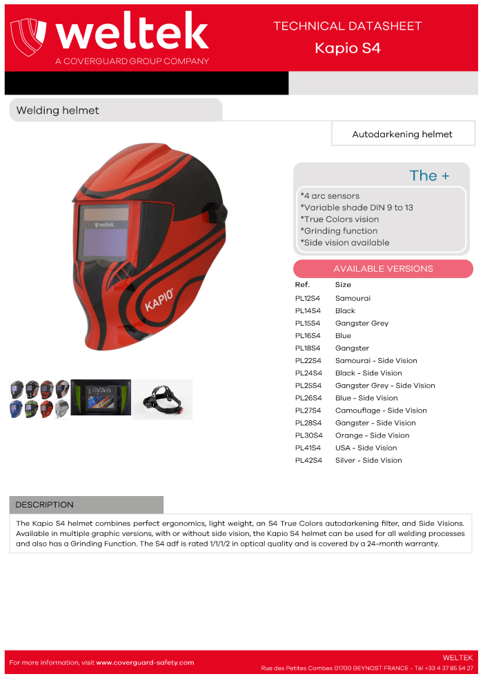 Weltek Kapio S4 datasheet