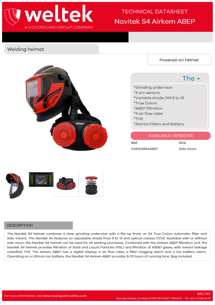 Weltek Navitek S4 Airkem ABEP datasheet