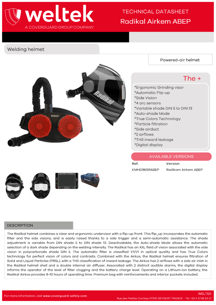 Weltek Radikal Airkem ABEP datasheet