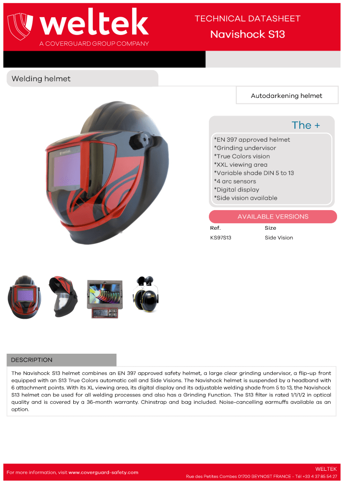 Weltek Navishock S13 datasheet