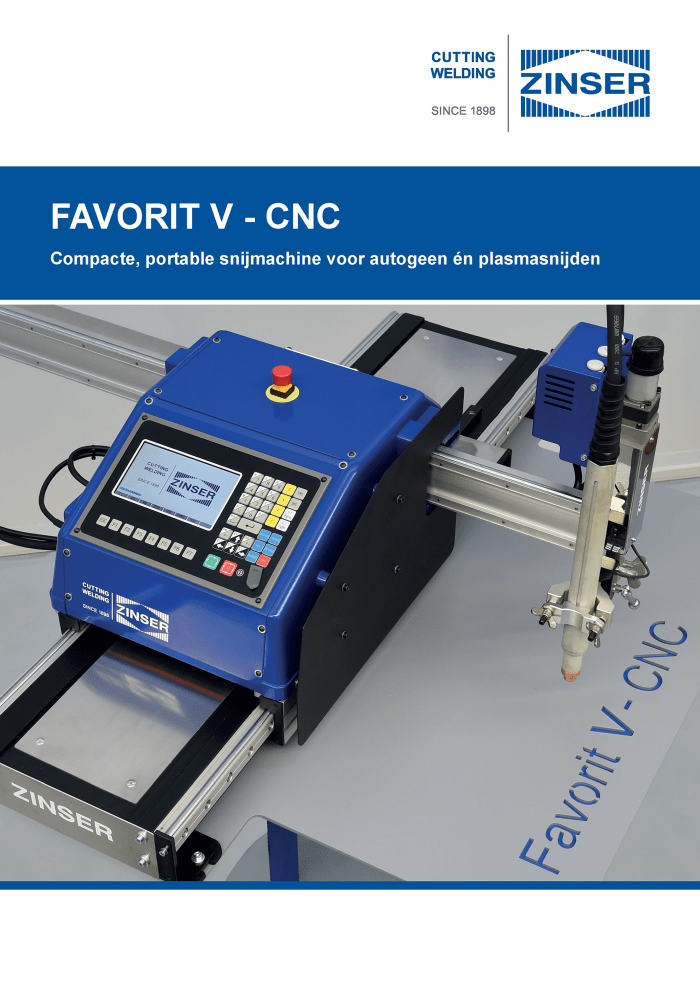 ZINSER Favorit V CNC datasheet